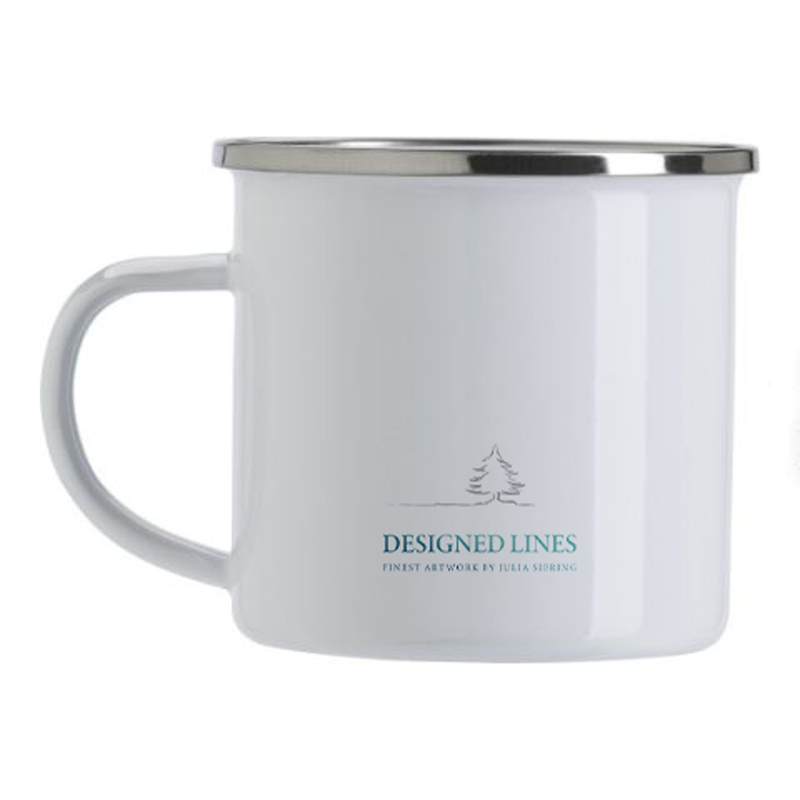 Emaille Tasse "Christmas Tree Ball"