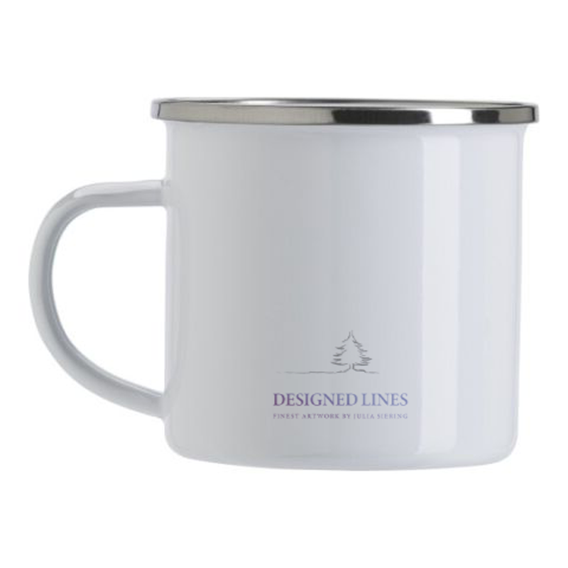 Emaille Tasse "Christmas Friends"