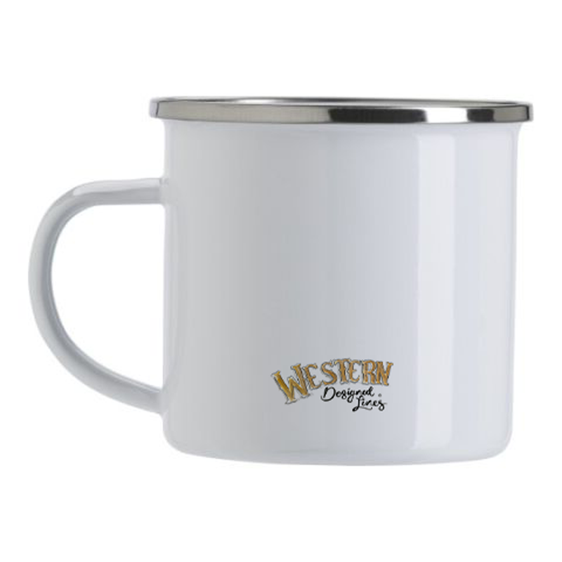 Emailletasse Western Edition "Cuttingsaddle"