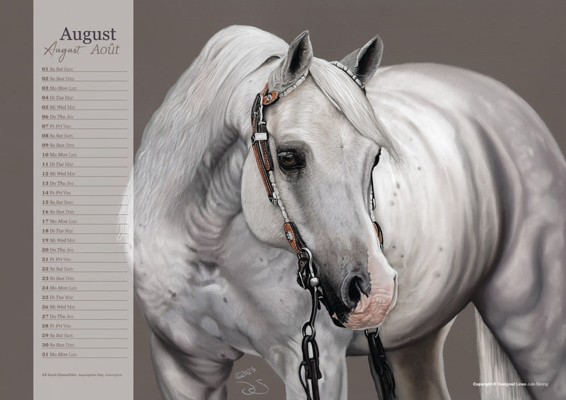 Western Horses & Sports Kunstkalender 2026