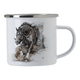 Emaille Tasse "Black Reiner"