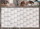 Western Horses & Sports Kunstwandplaner 2026