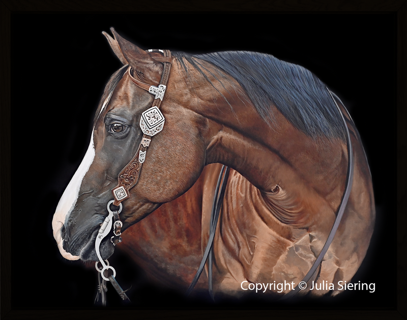 Kunstdruck Leinwand gerahmt "The Lion Queen"